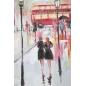 MALOWANY OBRAZ NA PŁÓTNIE Rain London -A- 100X3X100 cm